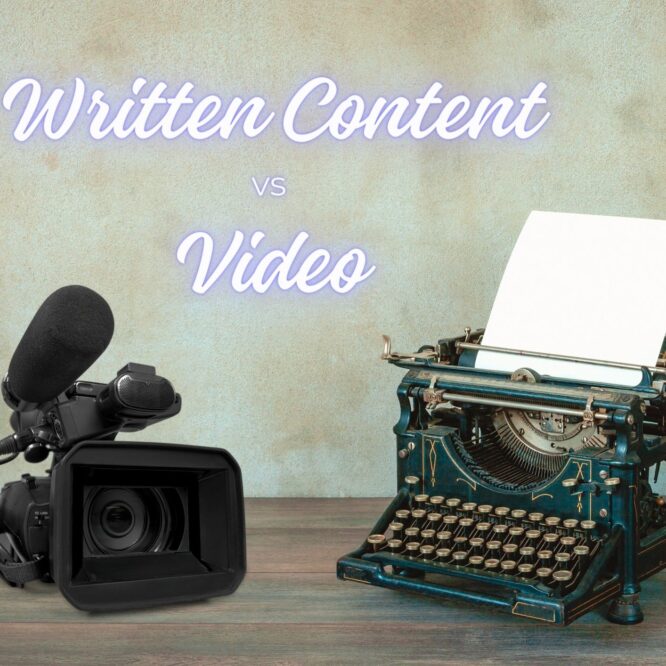 written content vs video content